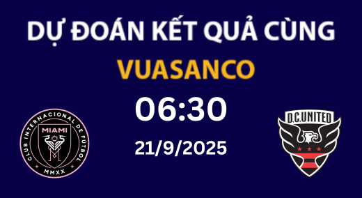 Soi kèo Inter Miami vs DC United – 06h30 – 21/09 – MLS