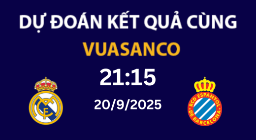 Soi kèo Real Madrid vs Espanyol – 21h15 – 20/09 – La Liga
