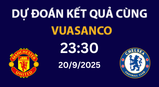 Soi kèo Manchester United vs Chelsea – 23h30 – 20/09 – Ngoại hạng Anh