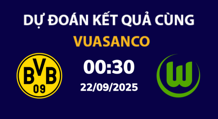 Soi kèo Dortmund vs Wolfsburg – 00h30 – 22/09 – Bundesliga